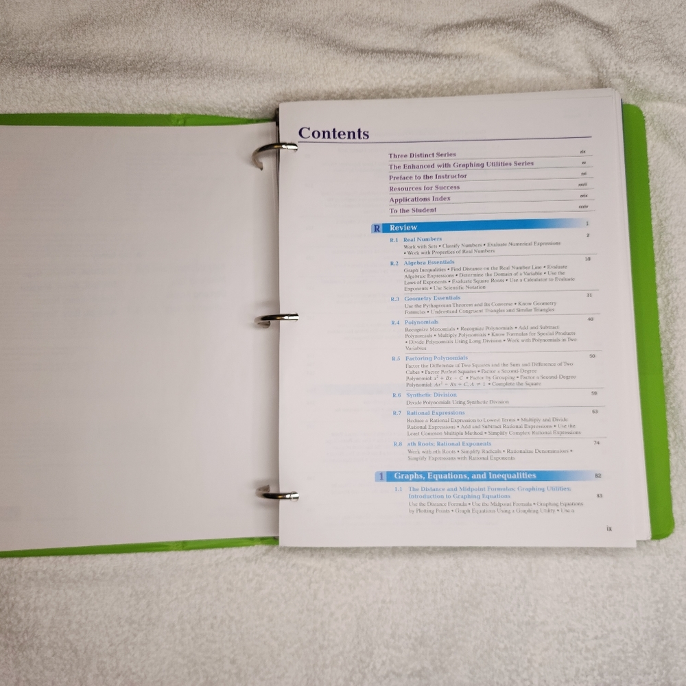 Algebra and Trigonometry book - Picture 5 of 5